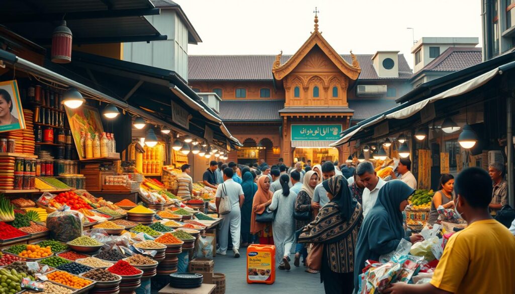 pasar halal di Indonesia