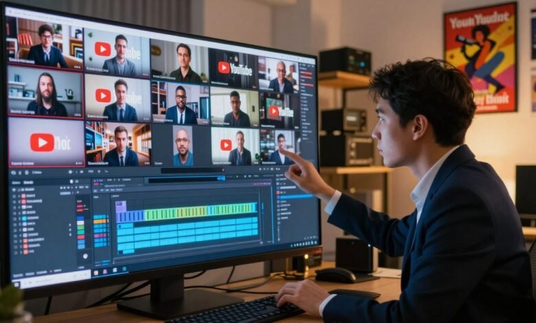 AI edit video massal