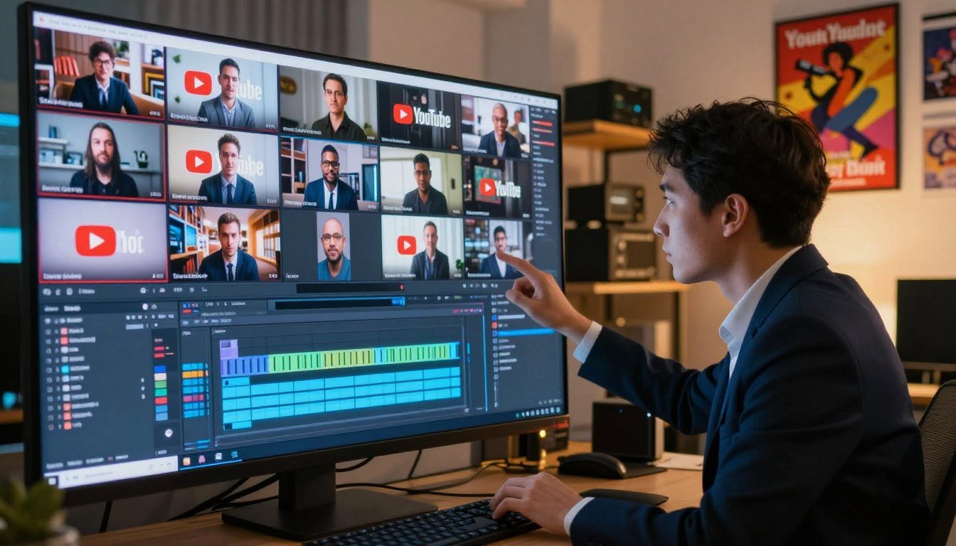 AI edit video massal